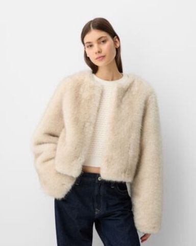 ジャケット・アウター SINSS Shaggy oversized coat S Women's Faux Fur Jacket Shaggy Jacket Winter Fleece Coat