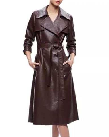 Reformation リフォーメーション ベーダ ベック レザー トレンチ Reformation リフォーメーション ベーダ ベック レザー トレンチ