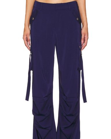 Sandy Liang Poppet Pant In Navy | Pickle