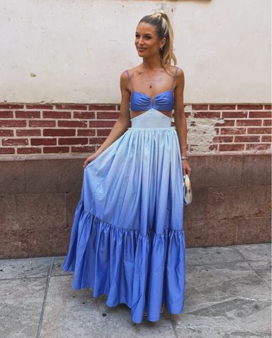 【送料&関税込】Zimmermann Dress In Blue Linen Linen maxi dress Zimmermann Blue size 0 0-5 in Linen - 40835699