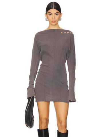 Jaded London Zarco Asymmetric Mini Dres | Pickle