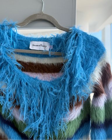 Danielle Guizio Knit Fur Cardigan | Pickle