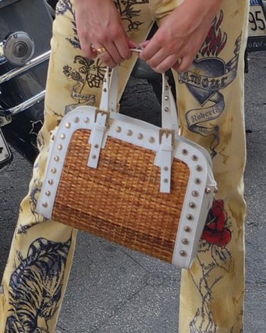 ハンドバッグ FENDI STRAW FENDIGRAPHY HANDBAG Straw Fendigraphy Handbag | italist