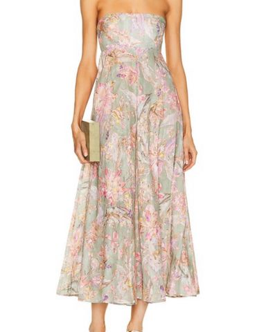 Elegant Floral Pleated Midi Dress | Pickle