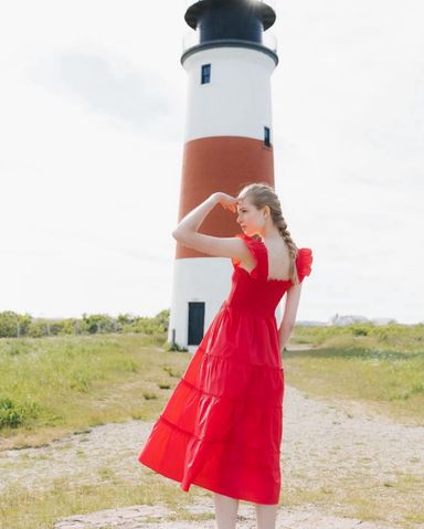 House on the Hill　Dress (Red)　100(3Y) TheEllieRedTulle3694_grande.