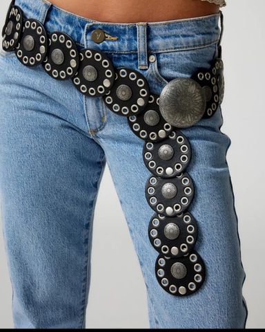 新品】JADED LONDON Starstud Belt ブラック4114（Feeling Lucky