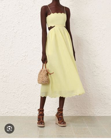 ワンピース ZIMMERMANN Woman Dress Yellow Cream 2503DR251 CMBLDT ZIMMERMANN: Dress woman - Yellow Cream | Zimmermann dress