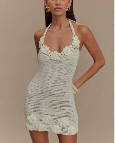 アンドマリー Lily crochet mini dress ミニワンピース Lily crochet mini dress