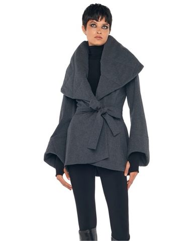 Helsa Wool Blend Blanket Coat | Pickle