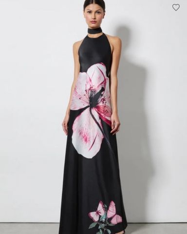 Alice + Olivia Montana Strap Back Gown | Pickle