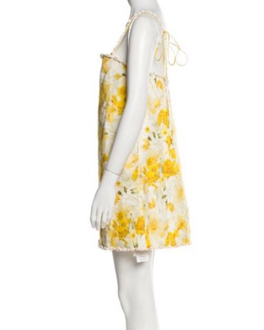 Zimmermann Yellow Floral Mini Dress | Pickle