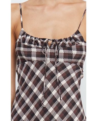 Check Print Midi Dress | Pickle
