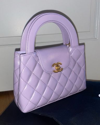 【上品パープル】CHANEL *ミニショッピングバッグ*ケリー Chanel Kelly Shopper in Lilac | Pickle