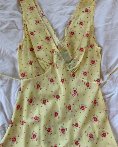 Realisation Par isabelli verona　ワンピース The Isabelli Verona | Yellow Floral Mini Dress | Réalisation Par