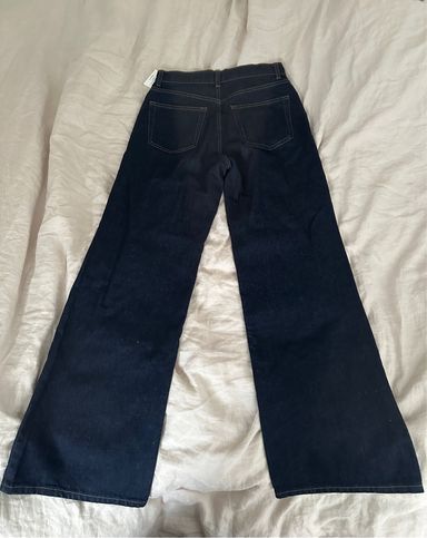 Cary’s Denim Reformation Cary Studded Wide-Leg Jeans | Saks Fifth Avenue