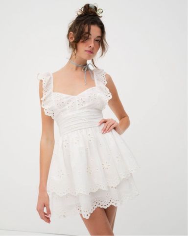 【Anyone more】Serene Lace Mini Sleeveless One Piece For Love And Lemons Serena Sleeveless | Pickle