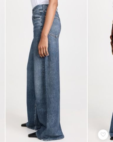 The Frankie Shop Hayla Contrast Denim | Pickle