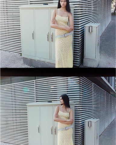 ワンピース elfelfelfarchives LACE LINED DRESS ZW COLLECTION ASYMMETRIC LACE DRESS - Ecru / Black | ZARA