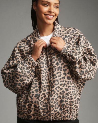 ジャケット・アウター FENDI jeans leopard pattern jacket Fendi Jacket Leopard Print Mesh Gaultier Style Top - Size 42