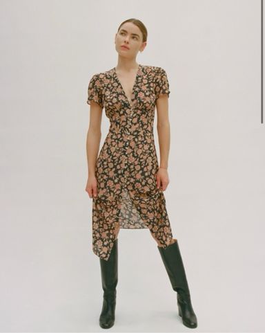 【Realisation Par】フローラルプリントミディドレス Realisation Par Stephanie Dress | Pickle