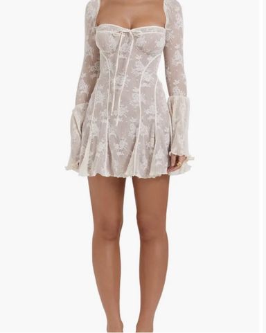 ワンピース House Of CB ANALISSA L+ HOUSE OF CB Analissa Long Sleeve Lace Minidress | Nordstrom