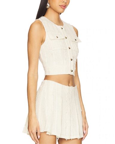 【メーカー包装済】 Shushu/Tong Off-White Pickle | Set Skirt Jacket ワンピース
