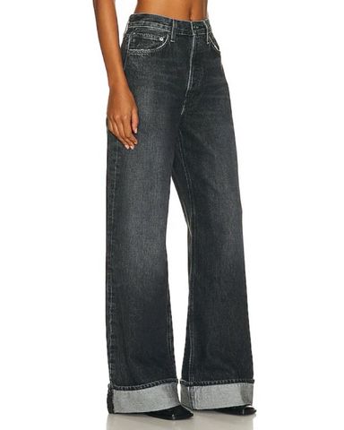 The Frankie Shop Hayla Contrast Denim | Pickle