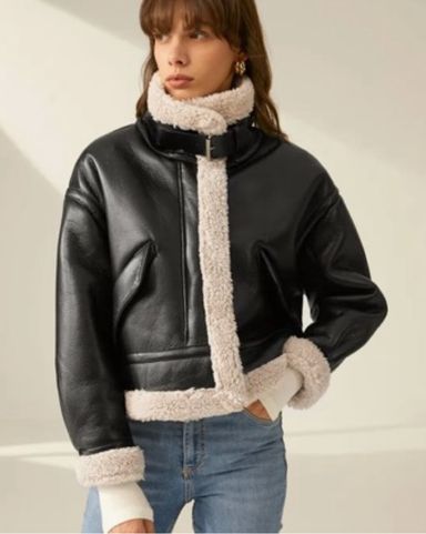 【PORTERNA】Ranby shearling buckle leather jacket BUCK & SKIN Men B3 Bomber Vintage Brown Genuine Sheepskin