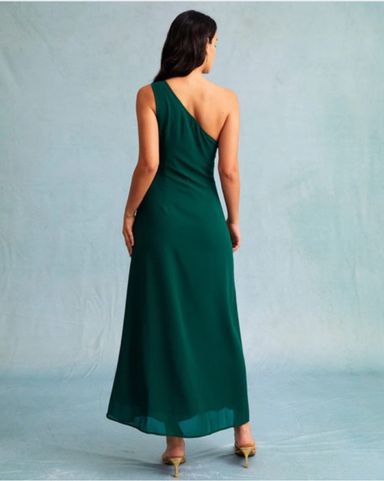 Zara Green Ribbed Dress | Pickle