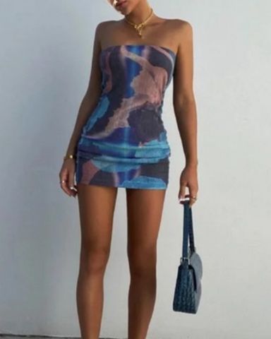 Chelsea Denim Kilt Mini Dress | Pickle