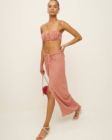 house on the hill 上下セット Hill House Home Red Gingham Set | Pickle