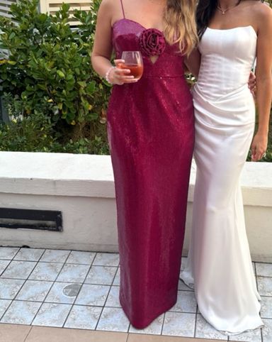 【Rebecca Vallance】 Courtney sequinedフローラル-appliqueガ Rebecca Vallance Courtney sequined floral-appliqué gown