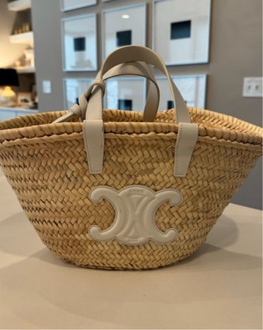 Celine Triomphe Raffia Bag | Pickle