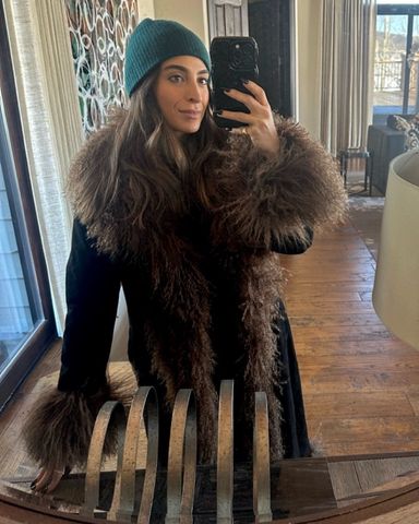 Brown Fur REVERSIBLE LONG COAT | Pickle