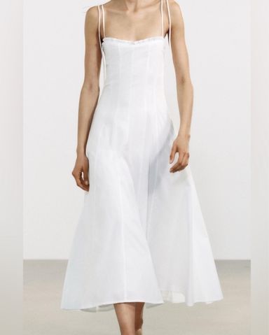 ZARA LONG WHITE DRESS | Pickle