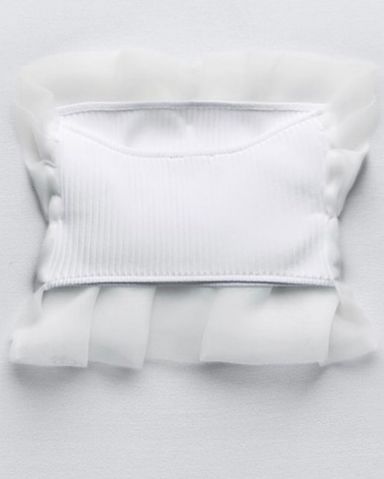 ゆか Zara Textured Floral Cotton Gauze Top | Pickle