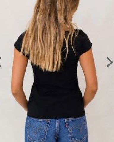 トップス tankair POLOBABY TEE Polo Baby Tee in Black - Tank Air