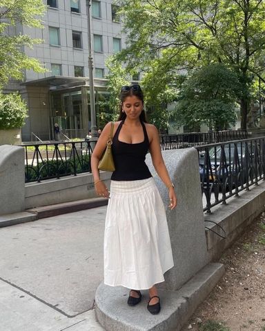 FOXEY Skirt”Diana” 40 RITA PANELLED MAXI SKIRT | DEEP INDIGO | SKIRTS | SHONA JOY