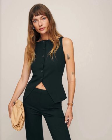 関税なし★REFORMATION★バレッタ 2ピースSET Reformation Beatrice Silk Two-piece Set | Pickle