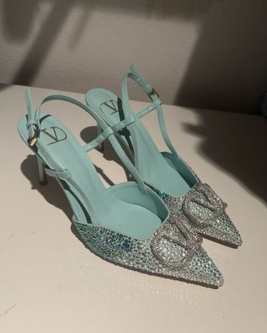 撮影用に一度のみの使用☆JIMMY CHOO☆ROMY 100☆36☆ブライダル Jimmy Choo- Romy 100 “Something Blue” | Pickle