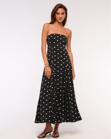 SNDYS Black And White Polka Dot Dress | Pickle
