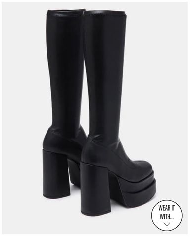 Brown Leather Platform Boot | UNIF