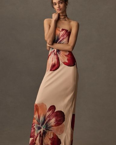 ベストセラー Strapless Fleur Anthropologie Maxi Pickle | Dress その他