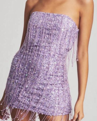 Roxanne mini dress lilac clearance
