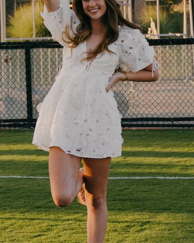 WAYF White Lace Dress | Pickle