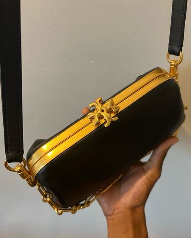 Loewe Bracelet Bag: Gold & Black | Pickle