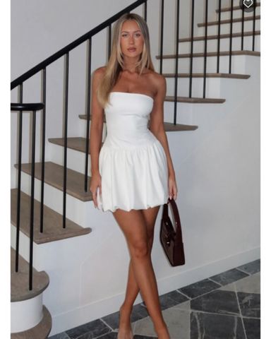 ワンピース Crinkle Point Buckle Dress White CRINKLE SHIRT DRESS – A PERFECT NOMAD
