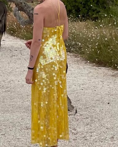 DES_PHEMMES Exclusive Sequined SatinMini | Pickle
