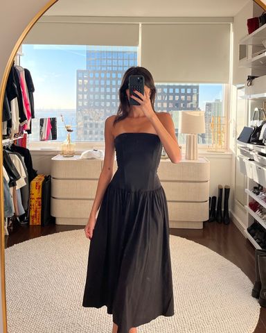 【Alice+Olivia】オリアナ ドロップウエスト ミニドレス Alice + Olivia Drop Waist Midi Dress | Pickle