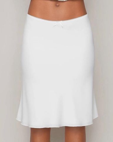 ◎ROSEFRANTZ◎ Satin CanCan Mini Skirt White 5009725002 White Satin Mini Skirt | Pickle